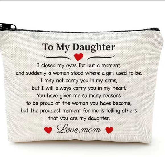 Cosmetic/pen/Toiletries bag -To My Daughter New great gift for a loved one - Picture 1 of 2